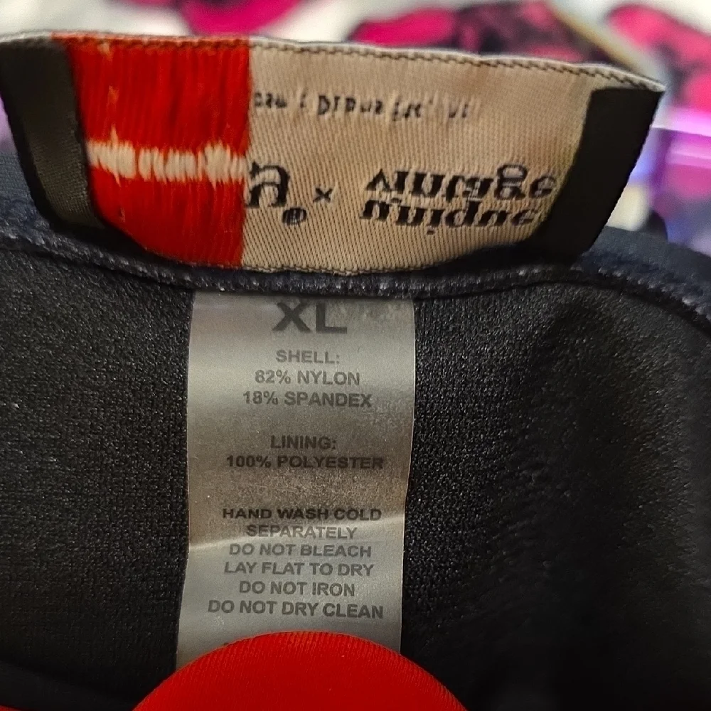 Unique Vintage Red Top w/Black Cat & Pink Heart Print Bikini, Emily the Strange - Picture 11 of 16